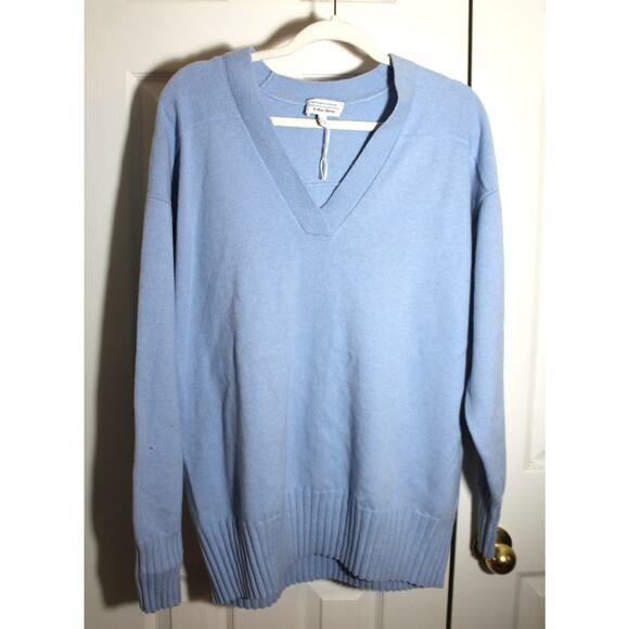 & Other Stories Oversized Wool Blend V-Neck Pullover Sweater sz S - Picture 1 of 3